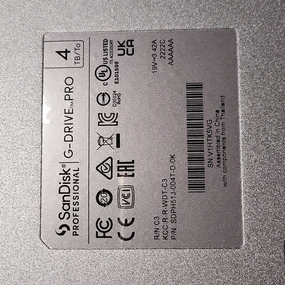 SanDisk G-drive PRO 4TB - Picture 5 of 8